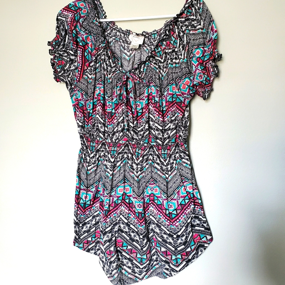 Self esteem black floral printed design blouse